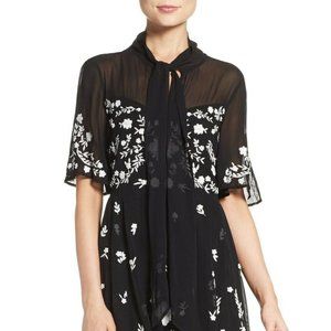 ⭐️SOLD⭐️ "Midnight Garden" Embroidered Fit & Flare